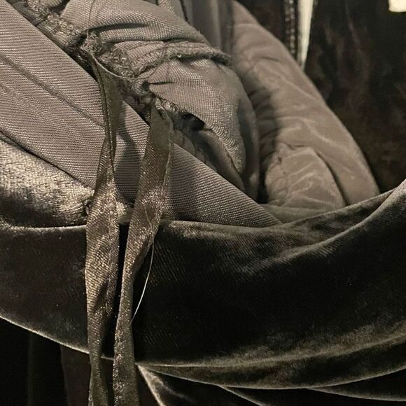 Sundance Aviana Velvet Wrap Jumpsuit in Smoke Gray Size PXXS - Picture 8 of 14